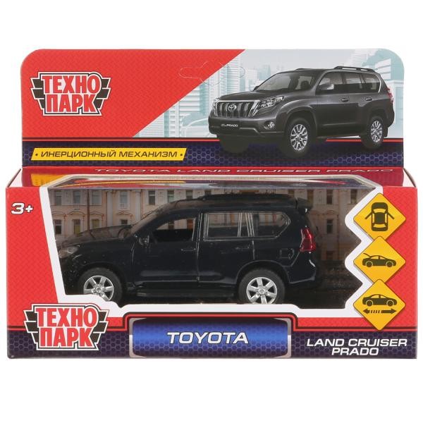 Модель PRADO-BK Toyota Prado черная Технопарк  в кор.