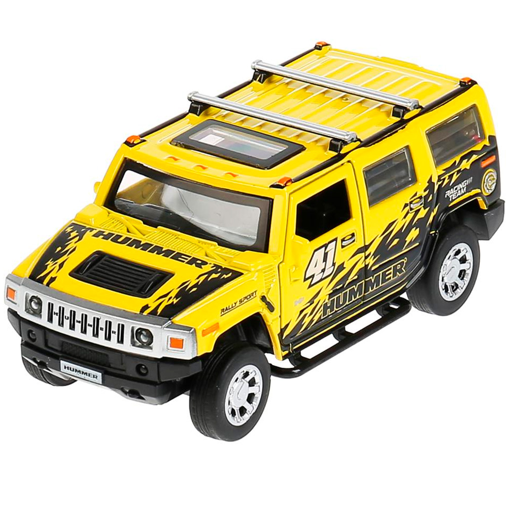 Модель HUM2-12LSRT-YE Hummer H2 Спорт желтый Технопарк  в коробке