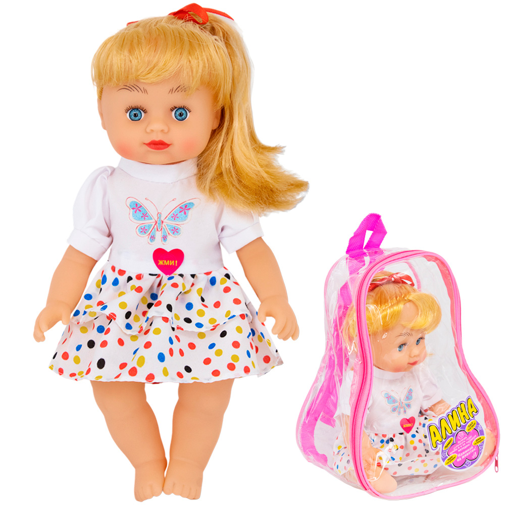 Кукла 5511 Алина в рюкзаке