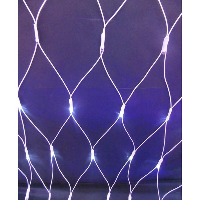 Эл.гирлянда LED МК-19134 Сетка, белый, холодный, 3*2м, 8 режимов