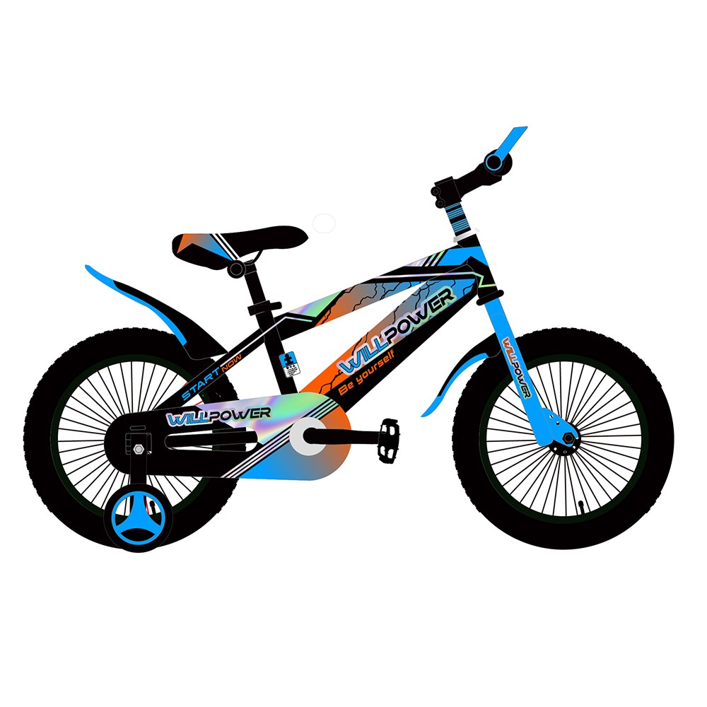 Велосипед 2-х 16" WILLPOWER синий FG230707005C-1-2