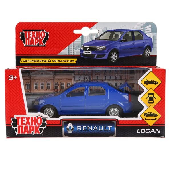 Модель LOGAN-BU Renault Logan синий Технопарк в кор.