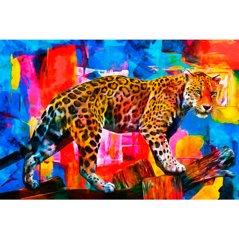 ГТДНабор ДТ Алмазная мозаика 30х40 см Радужный леопард НД-8596