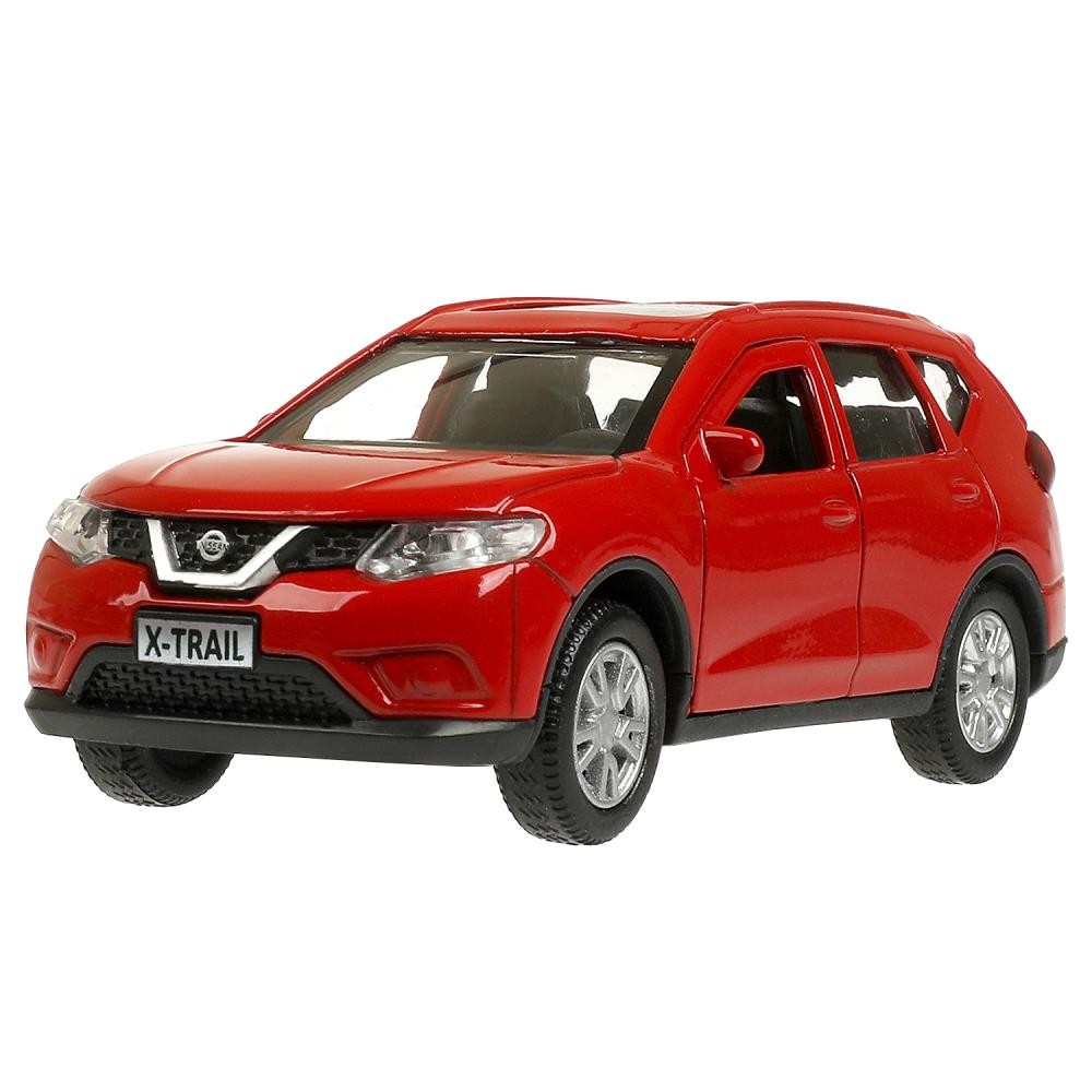 Модель X-TRAIL-RD NISSAN X-TRAIL  длина 12 см, двери, багаж, инерц, красный Технопарк в кор.