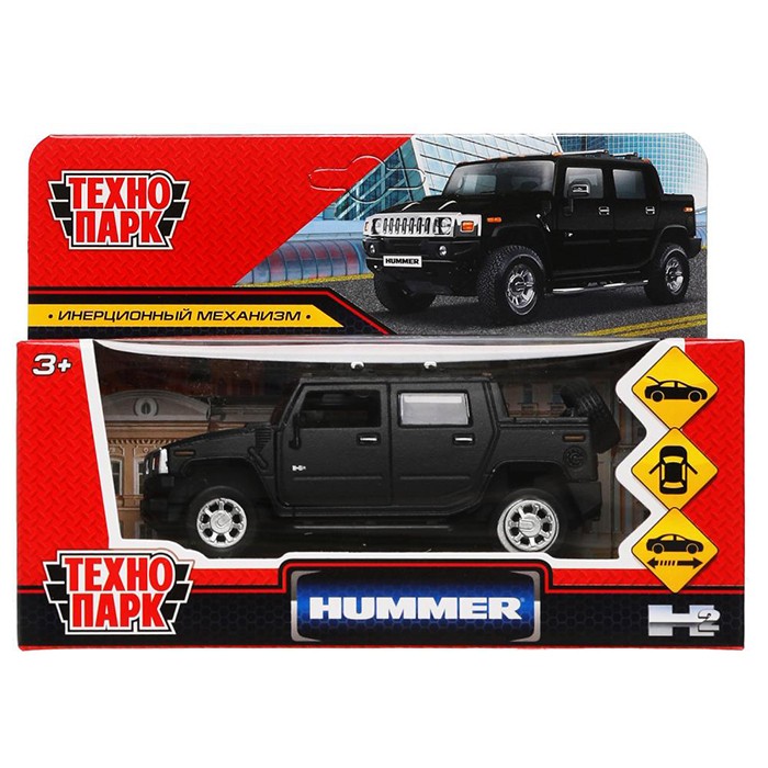 Модель HUM2PICKUP-12MAT-BK HUMMER H2 PICKUP МАТОВЫЙ Технопарк в кор.