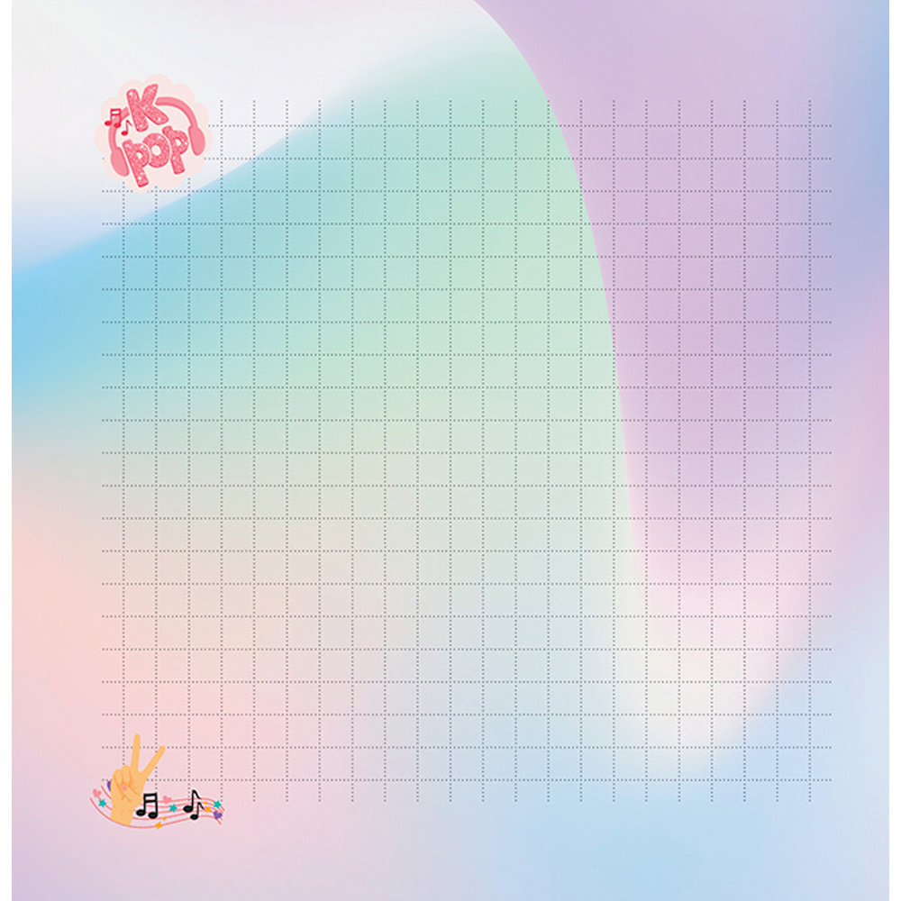 Блокнот 30 л К-РОР девочка в сиреневой толстовке, розовый фон 9785001417811.